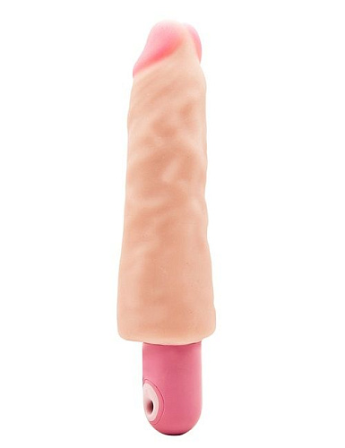 Вибратор телесного цвета Dream Toys SEE YOU NATURAL DUAL DENSITY 21063 (18 см)