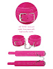 Розовые замшевые наручи Pipedream PINK WRIST CUFFS PD3952-00
