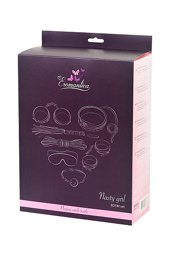 Набор розового цвета для ролевых игр в стиле БДСМ Eromantica Nasty Girl 310201