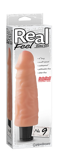 Реалистичный вибромассажёр телесного цвета Pipedream Real Feel Lifelike Toyz №9 PD1374-21 (19 см)