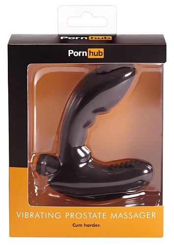 Чёрный вибромассажёр простаты Pornhub Vibrating Prostate Massage 94856