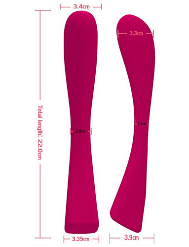 Малиновый вибратор Iyiqu Magic Wand IYQ-YJF-02 (22 см)