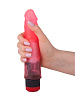 Розовый гелевый виброфаллос со встроенным пультом LOVETOY (А-Полимер) 227100 (16,5 см)