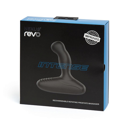 Чёрный массажёр простаты с вращающейся головкой Nexus Range REVO INTENSE 2.0 REVOINSU