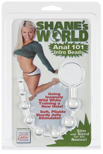 Анальная цепочка прозрачная California Exotic Novelties SE-1314-00-2