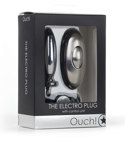 Анальная втулка с электростимуляцией Shots Media BV OU066 (8 см)