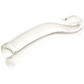 Изогнутый гладкий стеклянный фаллос Sexus Glass 912037