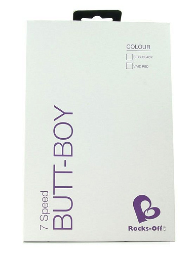 Чёрный вибростимулятор простаты Rocks-Off Butt-Boy 7BTKV