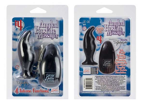 Анальная вибро-пробка California Exotic Novelties Angled Prostate Massager SE-5646-03-2