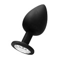 Чёрная анальная пробка Shots Media BV N 91 Self Penetrating Butt Plug SON091BLK (9,5 см)