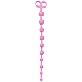 Розовая анальная цепочка из 10 звеньев Toyz4lovers ANAL JUGGLING BALL SILICONE T4L-00700913 (33,6 см)