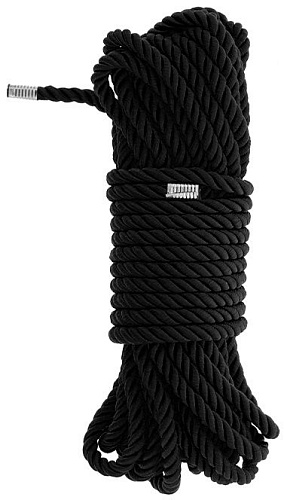 Чёрная веревка для бондажа Dream Toys BONDAGE ROPE 21529