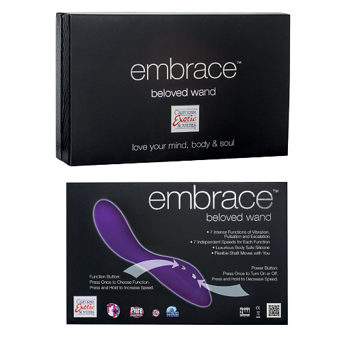 Фиолетовый вибратор California Exotic Novelties EMBRACE BELOVED WAND SE-4612-15-3 (13 см)