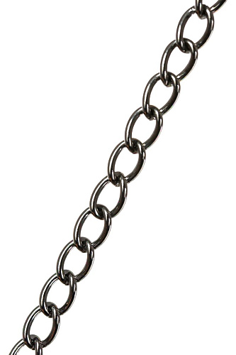 Чёрные зажимы для сосков с цепочкой ToyFa Theatre 705002