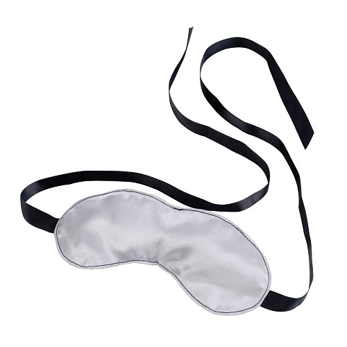 Сатиновая серебристая маска California Exotic Novelties FIRST TIME FETISH SATIN SE-0004-92-3