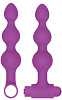 Фиолетовый анальный вибронабор Shots Media BV USB-Rechargeable Anal Set OU444PUR