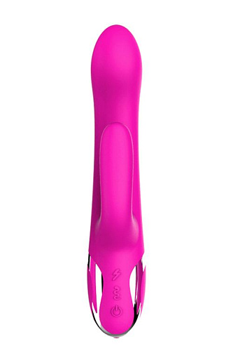 Розовый вибратор-кролик Tonga NAGHI NO.43 RECHARGEABLE DUO VIBRATOR 530043 (23 см)