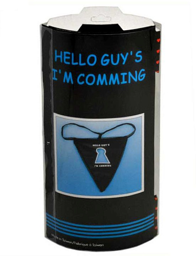 Чёрные шаловливые трусики Play Star «Замочная скважинка» D192-002 (S-M-L)