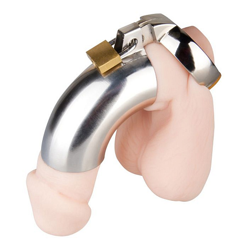 Металлический мужской пояс верности с открытой головкой Erotic Fantasy EF-CB3000B