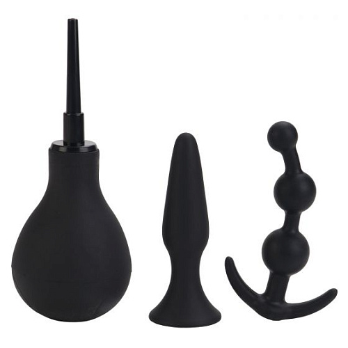 Чёрный набор для анальных забав California Exotic Novelties SE-5641-50-3