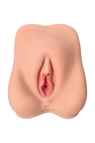 Мастурбатор-вагина телесного цвета без вибрации с двойным слоем материала KOKOS Adarashi M04-002-02D