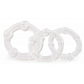 Набор из 3 прозрачных эрекционных колец с рельефом Сумерки богов 6000-01 BX DD