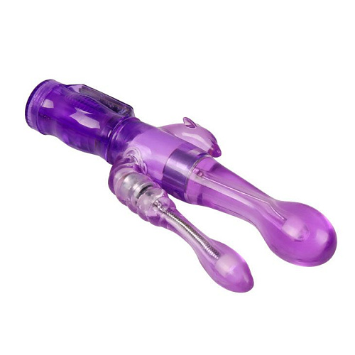 Ротатор-вибратор со стимулятором ануса фиолетового цвета Baile BW-037021-0603 (22 см)