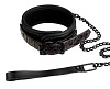 Фиолетово-чёрный ошейник с поводком Dream Toys BLAZE COLLAR AND LEASH PURPLE 21271