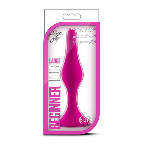 Розовая анальная пробка Blush Novelties Beginner Plug Large BL-12630 (13,3 см)