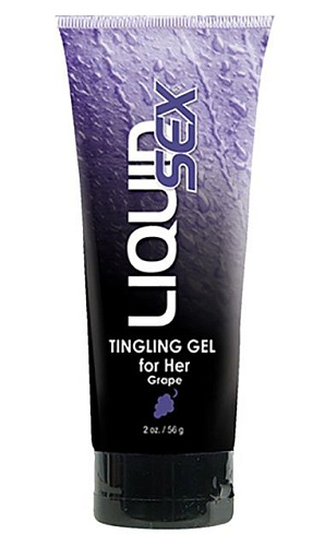 Женский возбуждающий лубрикант Liquid Sex Tingling Gel for Her с ароматом винограда - 56 гр. Topco Sales 1030087
