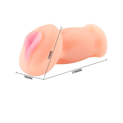 Мастурбатор телесного цвета «Крошка Тамое» без вибрации Baile BM-009133N