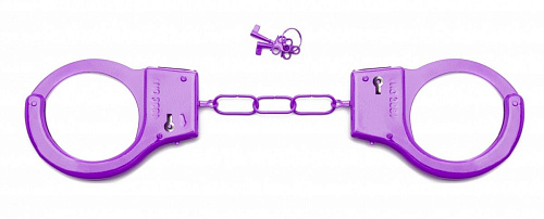 Фиолетовые металлические наручники Shots Media BV SHOTS TOYS Purple SHT347PUR