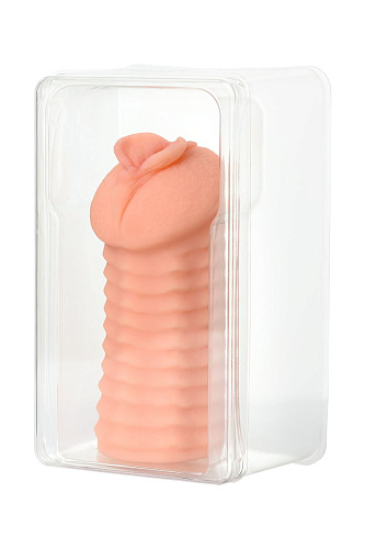 Мастурбатор-вагина телесного цвета с ребрами на поверхности KOKOS ELEGANCE  M01-03-006