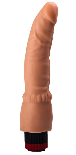Гелевый вибратор без мошонки телесного цвета LOVETOY (А-Полимер) 110300 (19,3 см)