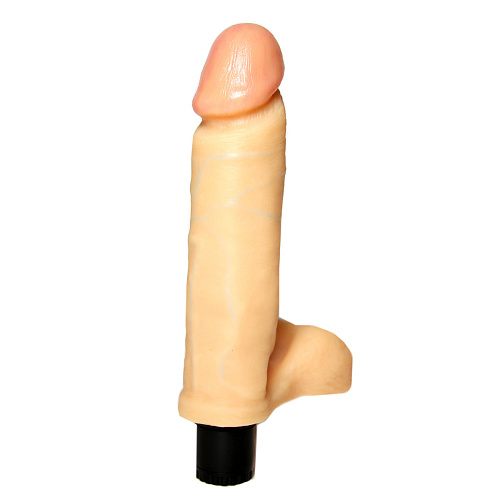 Вибратор с мошонкой телесного цвета Сумерки богов №1 202-01 BX SB (18,5 см)