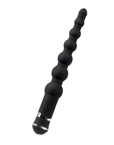 Чёрный анальный вибростимулятор ToyFa ZL06 (35 см)
