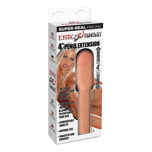 Телесная насадка для увеличения члена Erotic Fantasy HT-E1 (20 см)