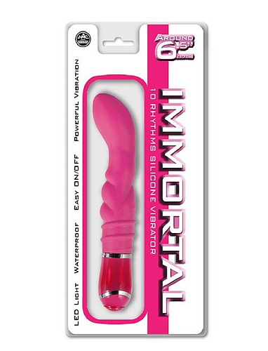 Розовый вибростимулятор G-точки NMC IMMORTAL 6INCH 10 FUNCTION VIBRATOR 111689 (15,2 см)