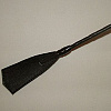 Чёрный плетёный длинный стек с наконечником-хлопушкой Подиум Р191 (85 см)