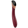 Бордовый вибратор с сенсорным управлением Viotec FALLEN CITY 1807P1 (22 см)