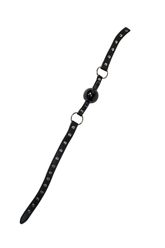 Чёрный кляп-шарик с шипами Lola toys Bare 1155-01lola