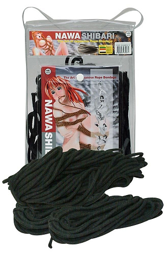 Набор из 3 чёрных веревок для шибари Bondage-Seil-Set NMC 2490005