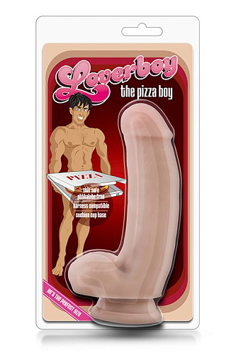 Телесный фаллоимитатор на присоске Blush Novelties The Pizza Boy BL-16433