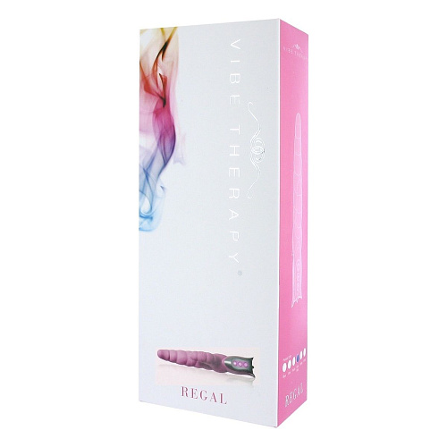 Розовый вибратор с клиторальным отростком Vibe Therapy Regal C01P2S003-P2 (26,5 см)