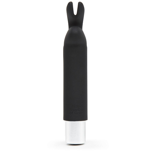 Чёрный мини-вибратор Fifty Shades of Grey Greedy Girl Bullet Rabbit Vibrator FS-74949 (12,7 см)