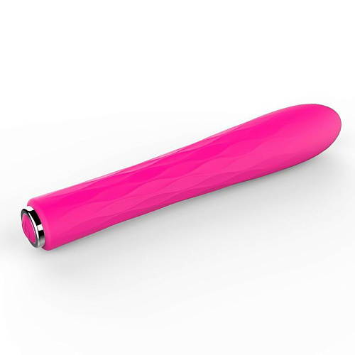 Металлический розовый вибратор с силиконовой насадкой Nalone CiCi VS-VR39 (16,5 см)