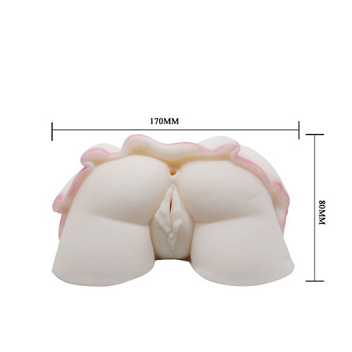 Телесные вагина с анусом под приподнятой юбочкой Baile BM-009180-1002