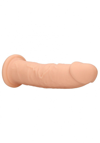 Телесный фаллоимитатор без мошонки Shots Media BV Silicone Dildo Without Balls REA081FLE