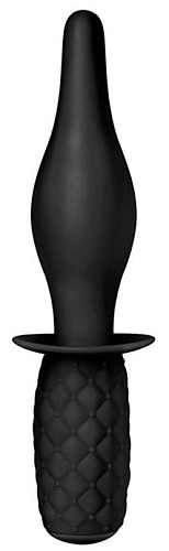 Чёрный анальный стимулятор с ручкой-ограничителем NMC PUNISHMENT THORN 111827