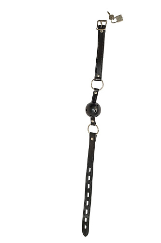 Чёрный кляп-шарик Lola toys Love Spell 1144-01lola